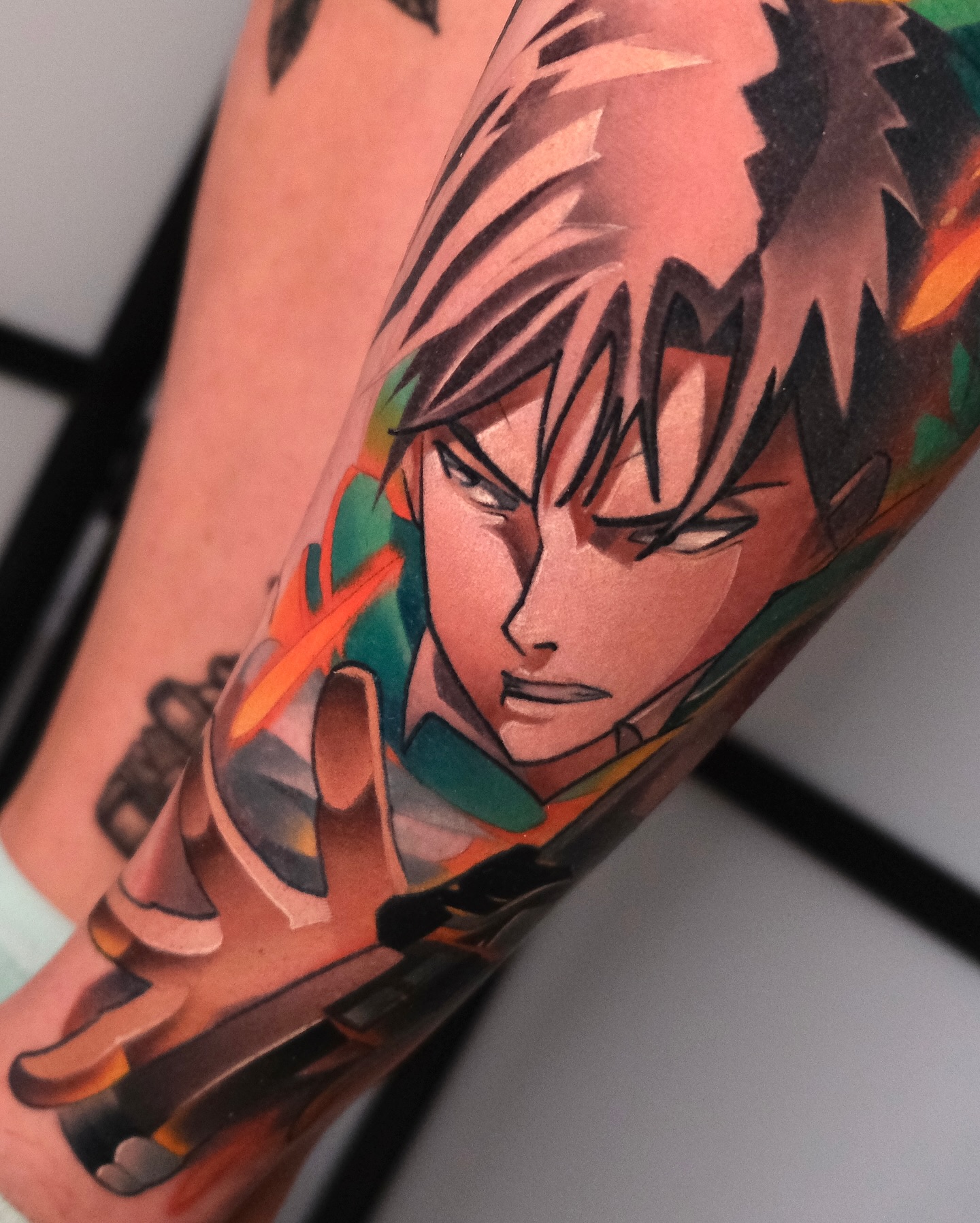 Custom anime tattoo by Sasha Akulov in Espoo 5