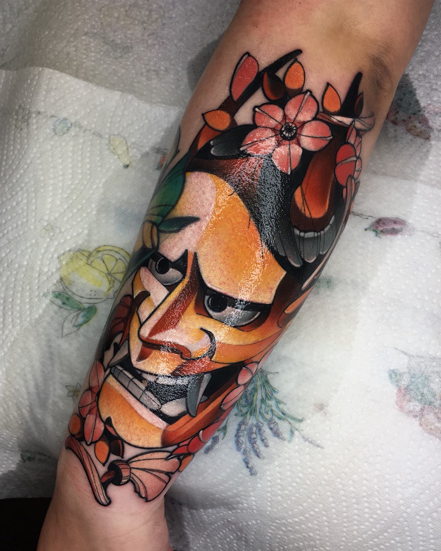 Custom Japanese-style tattoo by Sasha Akulov in Espoo 1