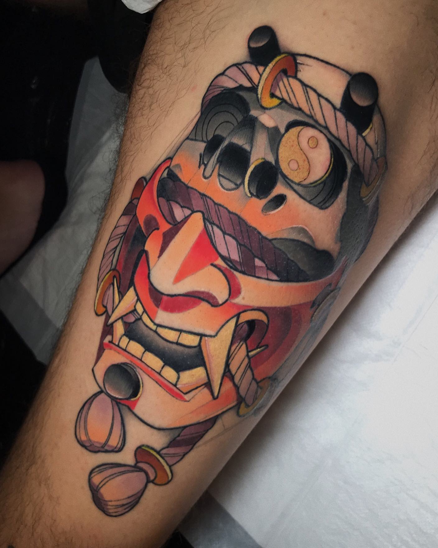 Custom Japanese-style tattoo by Sasha Akulov in Espoo 4