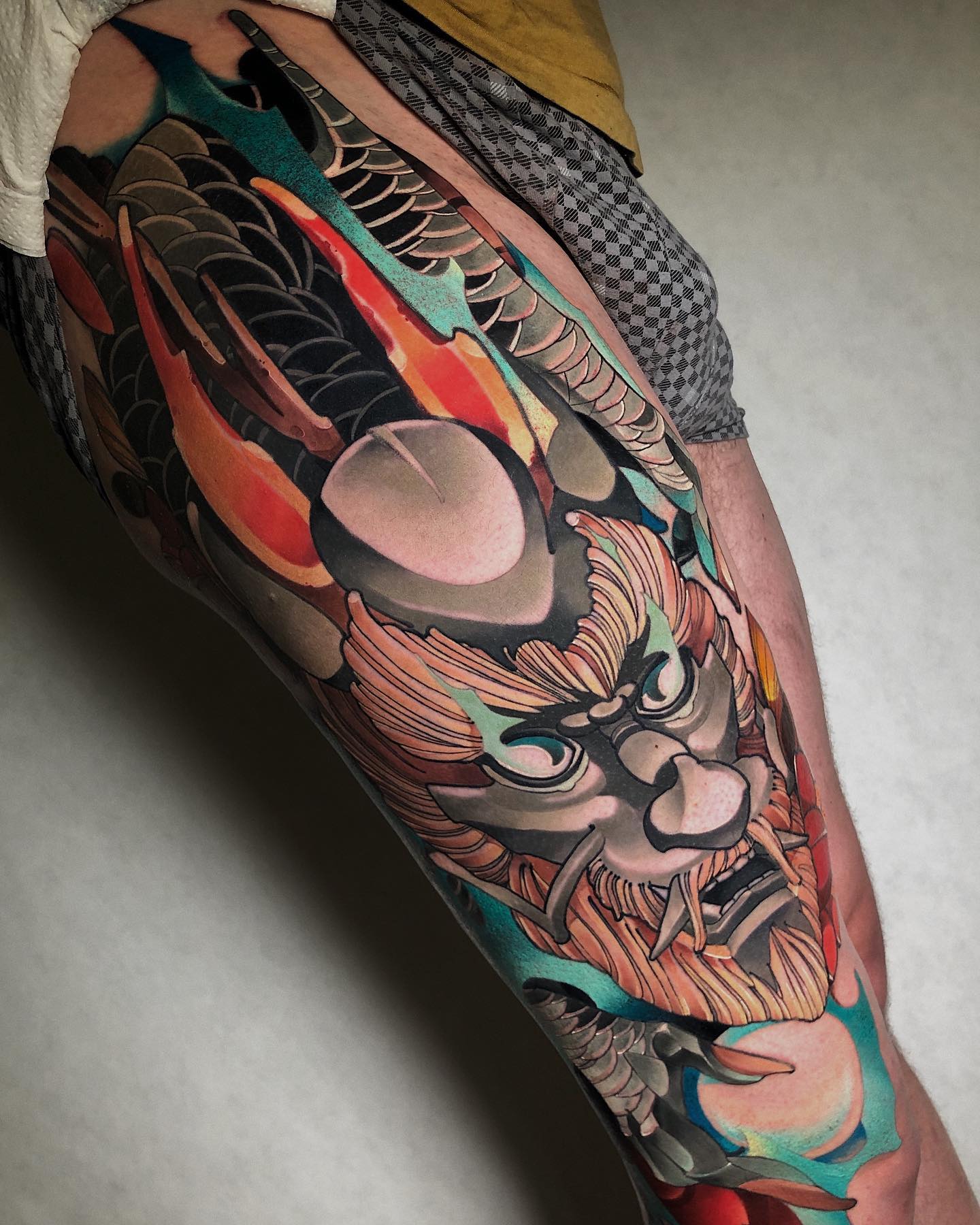 Custom Japanese-style tattoo by Sasha Akulov in Espoo 5