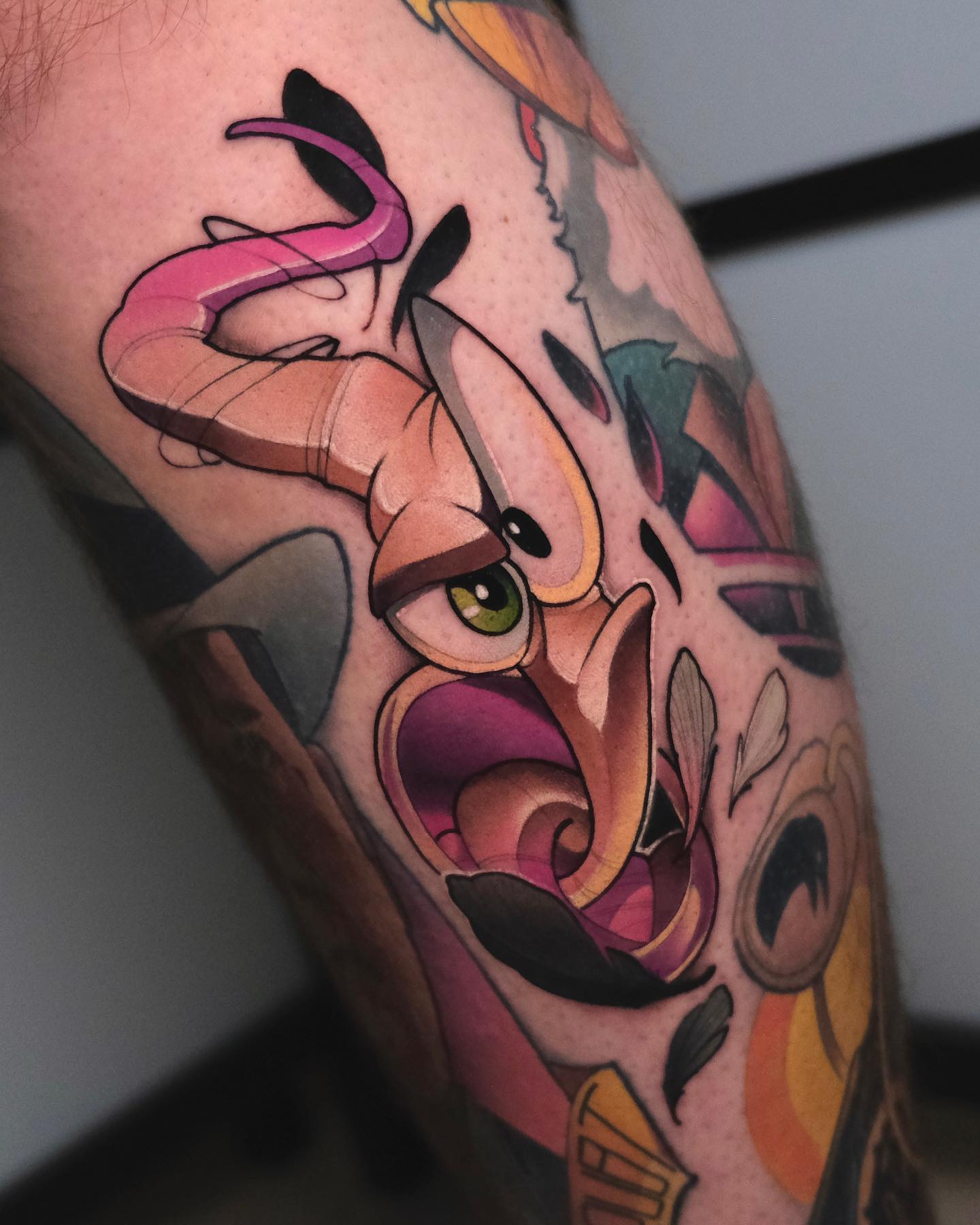 Custom pop culture tattoo by Sasha Akulov in Espoo 2