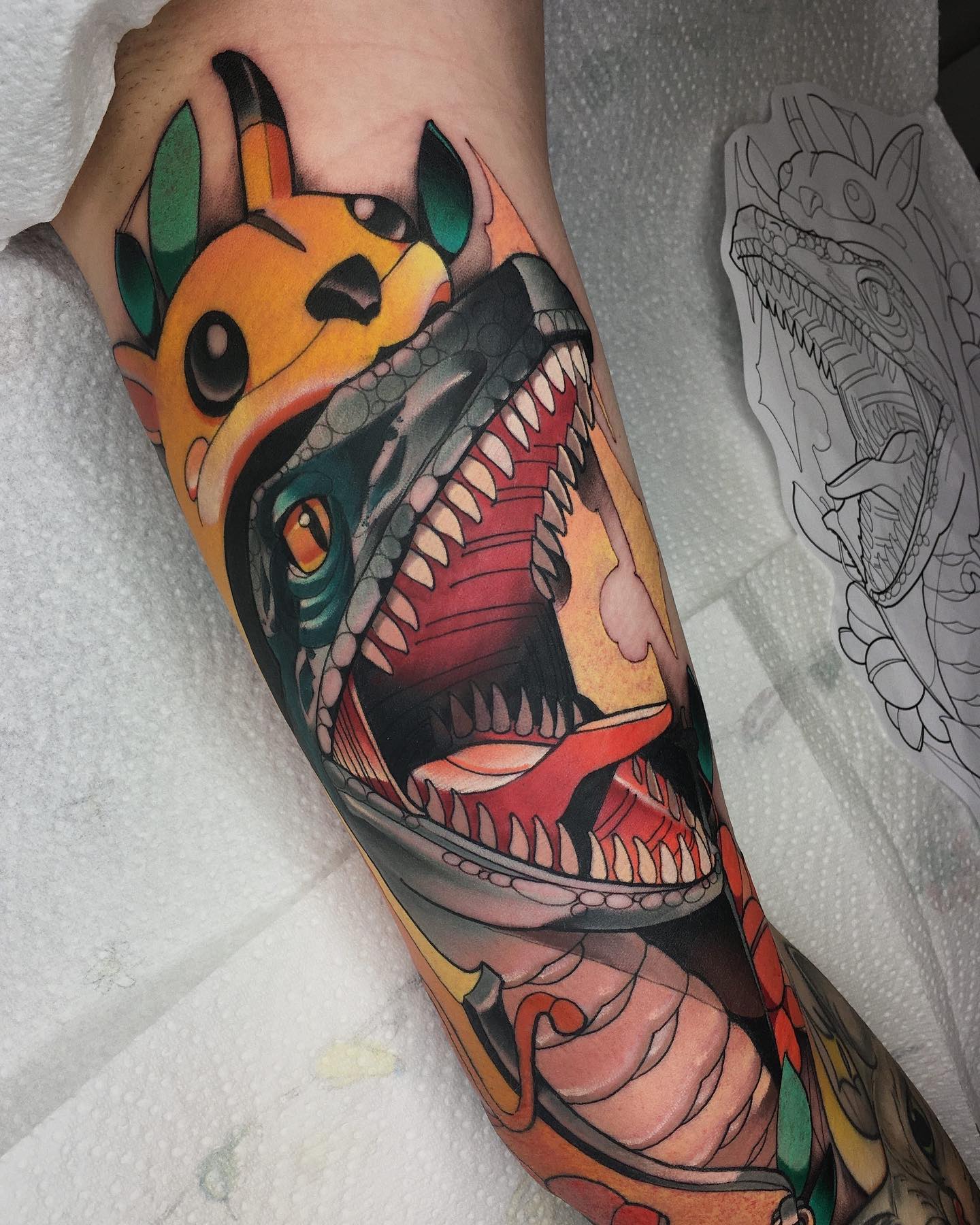 Custom pop culture tattoo by Sasha Akulov in Espoo 4