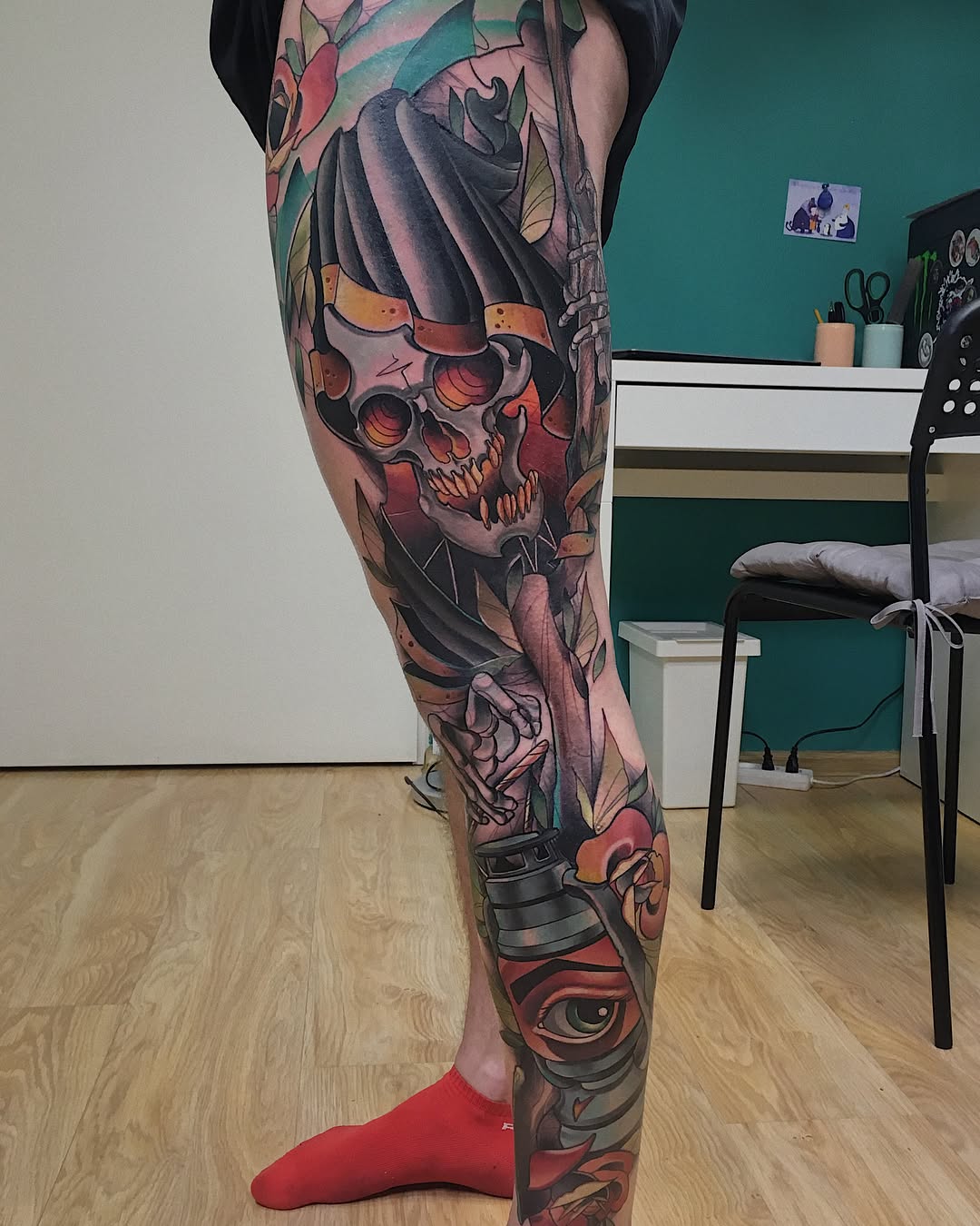 Custom tattoo sleeve by Sasha Akulov in Espoo 2