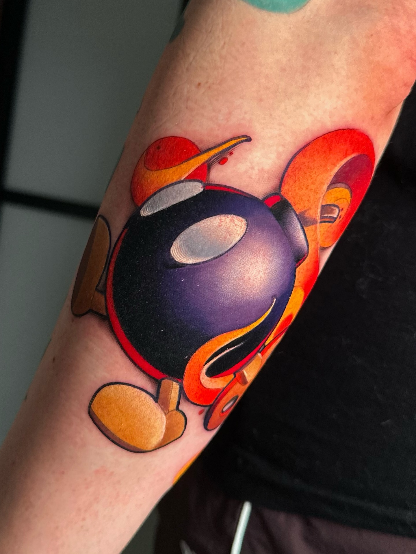 Custom video game tattoo by Sasha Akulov in Espoo 9